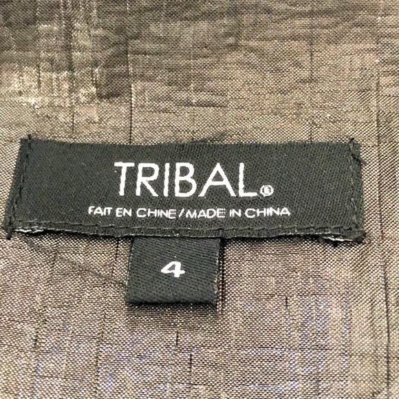 TRIBAL jacket in black button-up with sheen - Picture 6 of 12